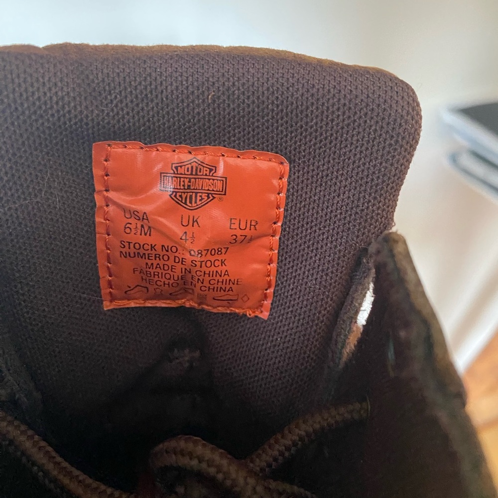 Brown women’s Harley Davidson size 6 1/2 boots